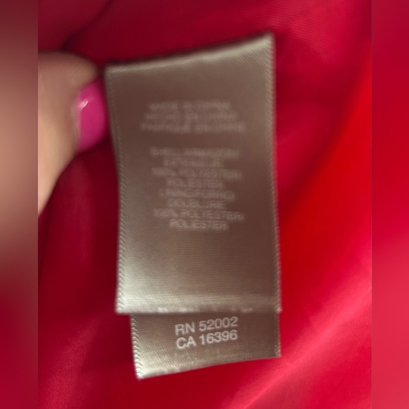 Liz Claiborne Red Trench Coat/Rain Jacket with Toggles. Fisherman Core. - Picture 8 of 9